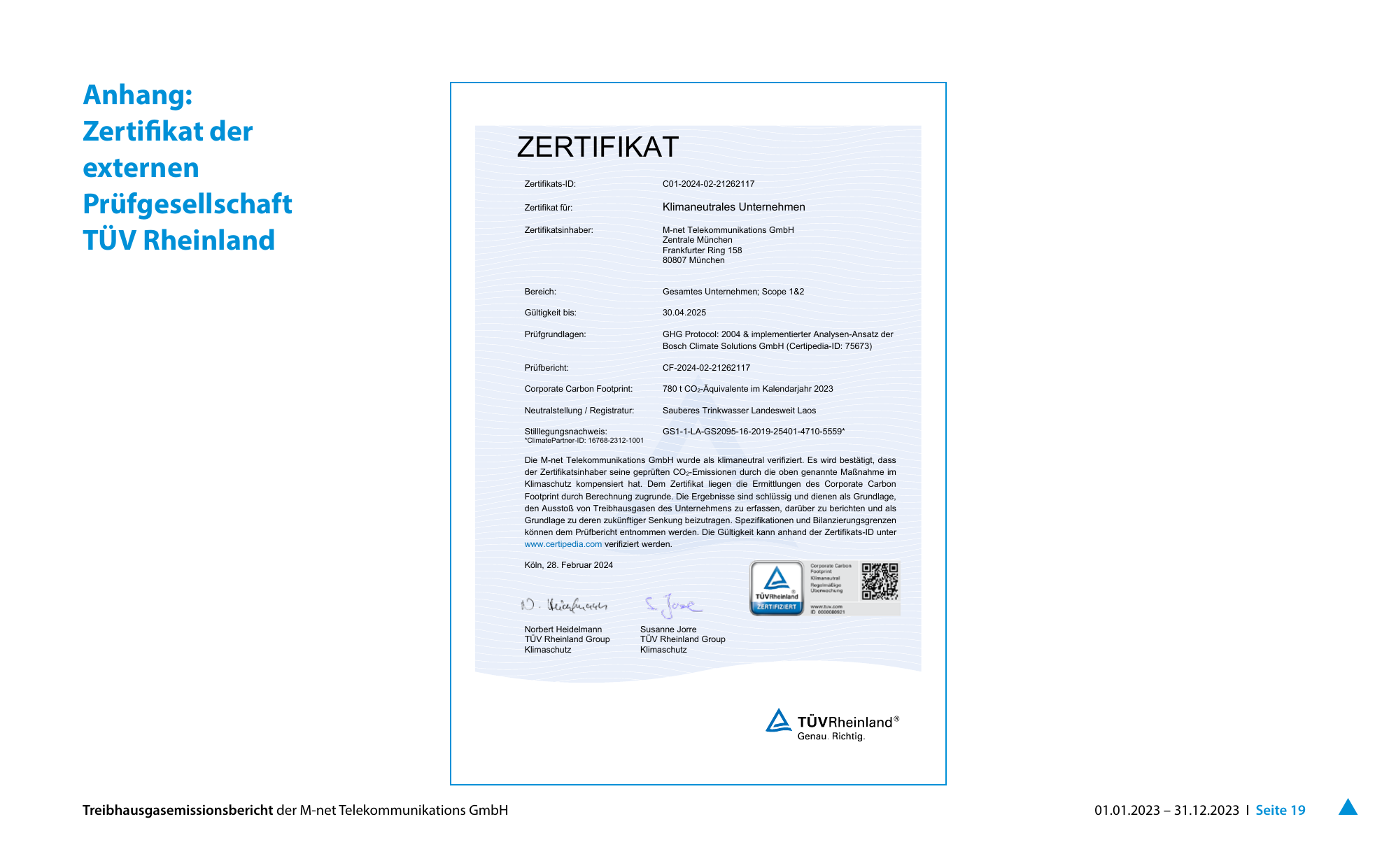 Emissions data extracted from page 19