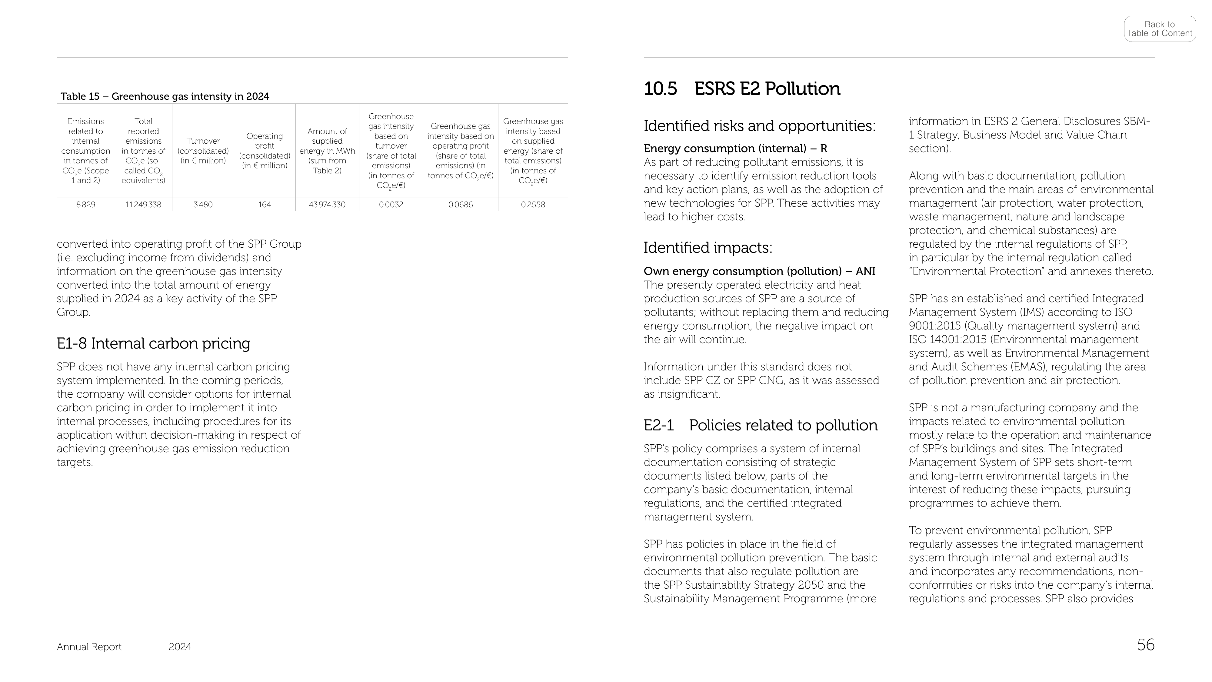 Emissions data extracted from page 56