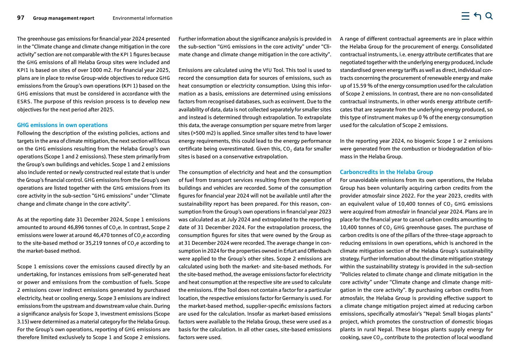 Emissions data extracted from page 97