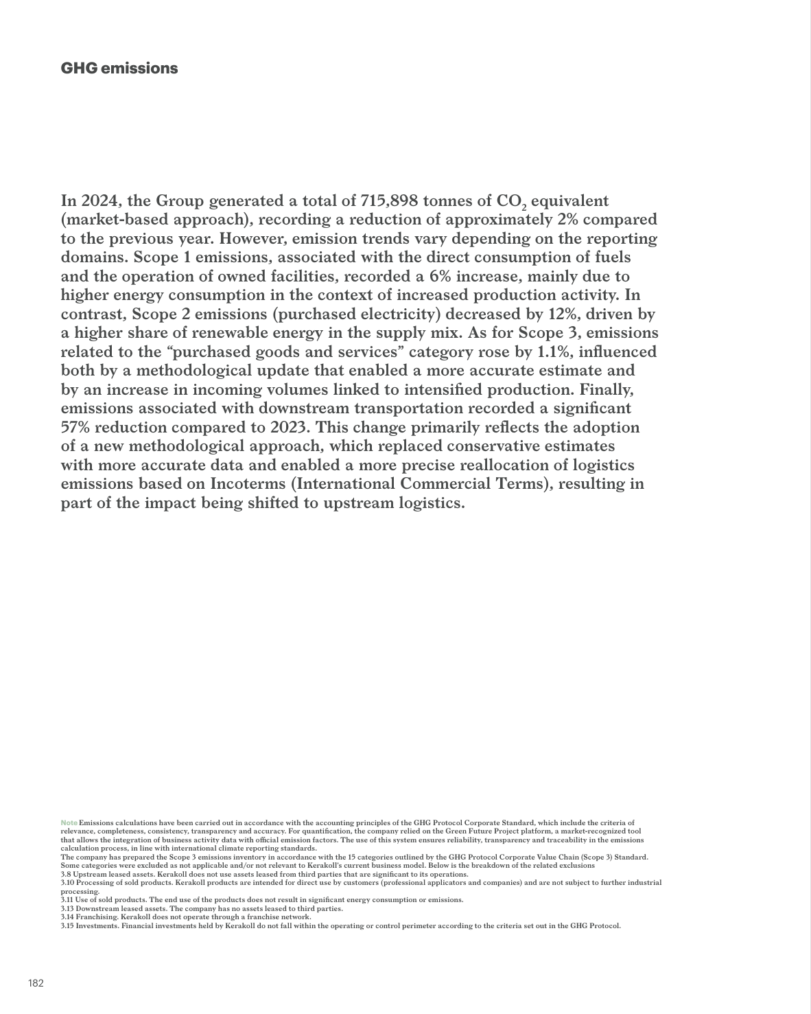 Emissions data extracted from page 182
