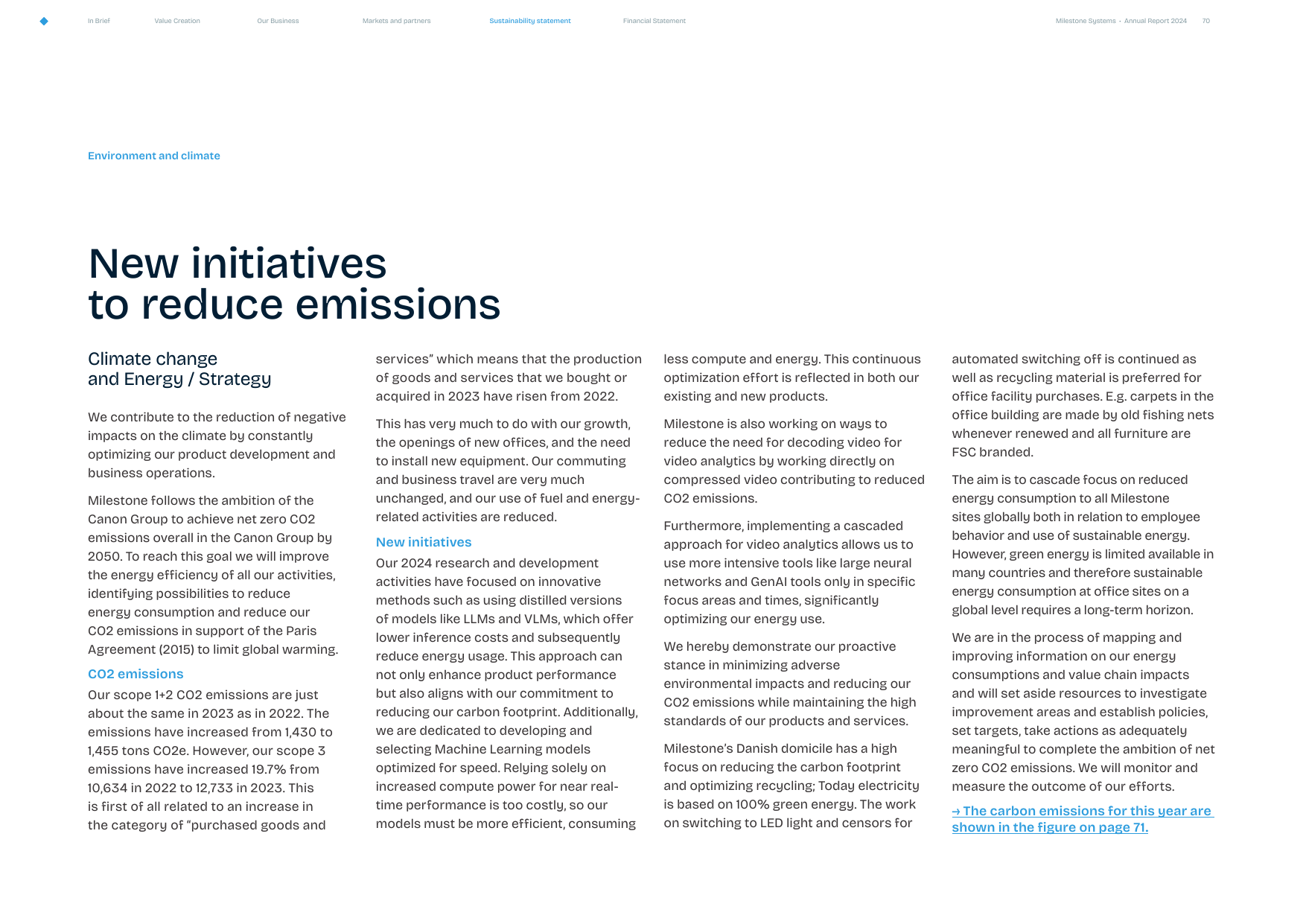 Emissions data extracted from page 71