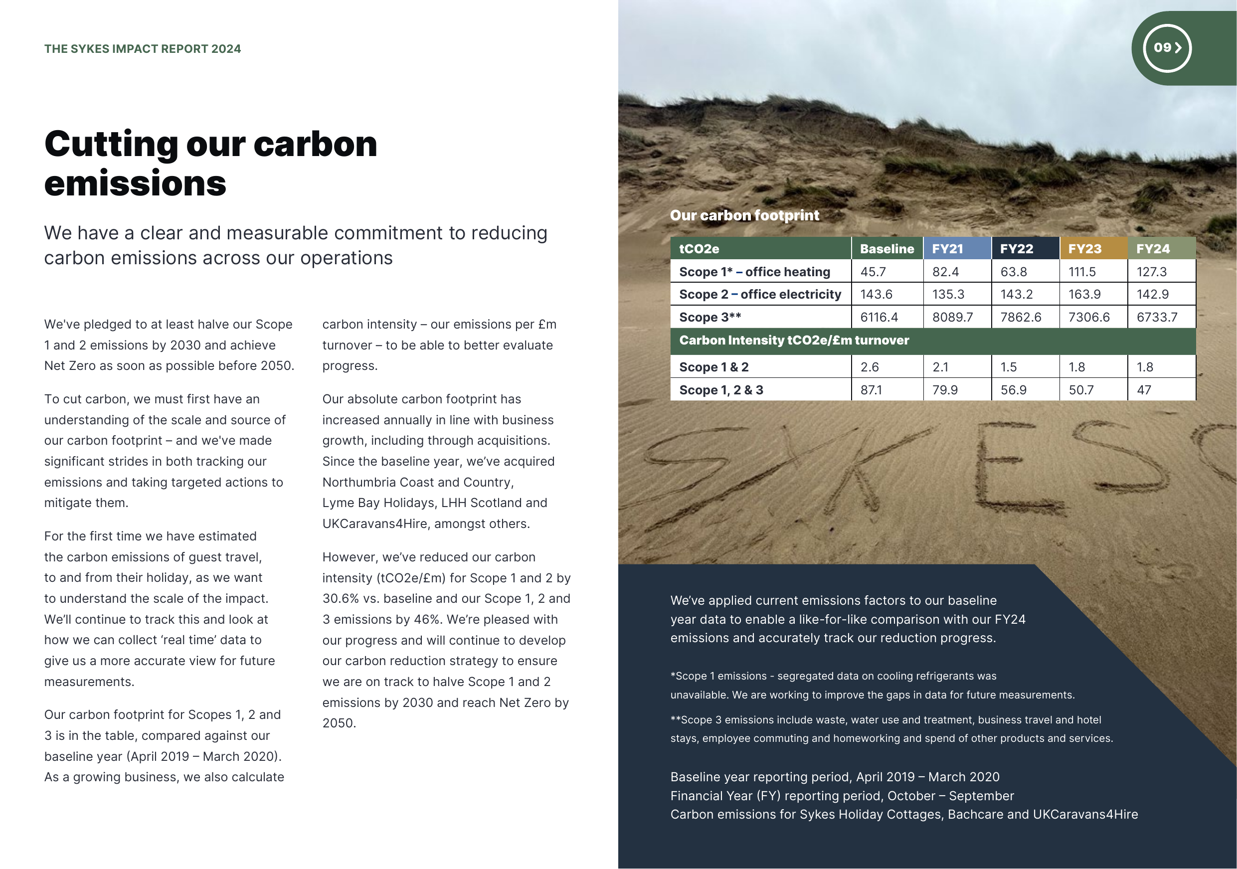 Emissions data extracted from page 9