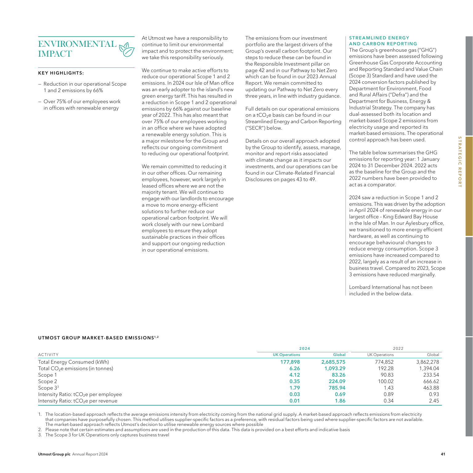Emissions data extracted from page 43