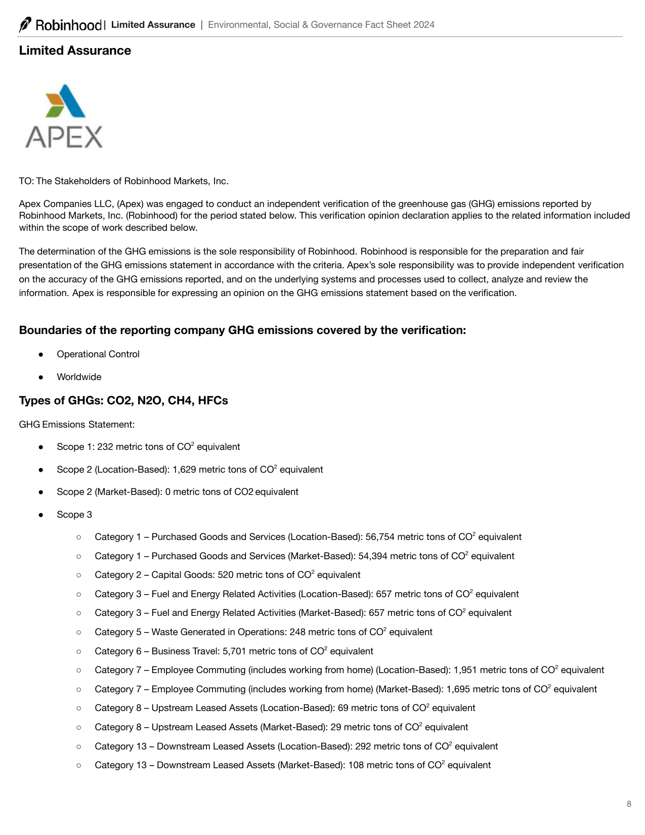 Emissions data extracted from page 9