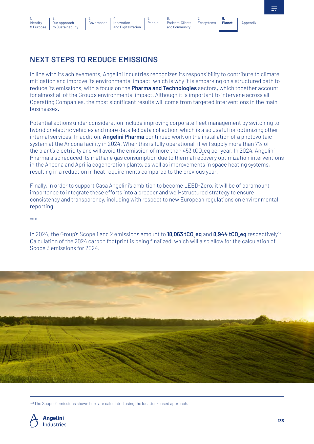 Emissions data extracted from page 135