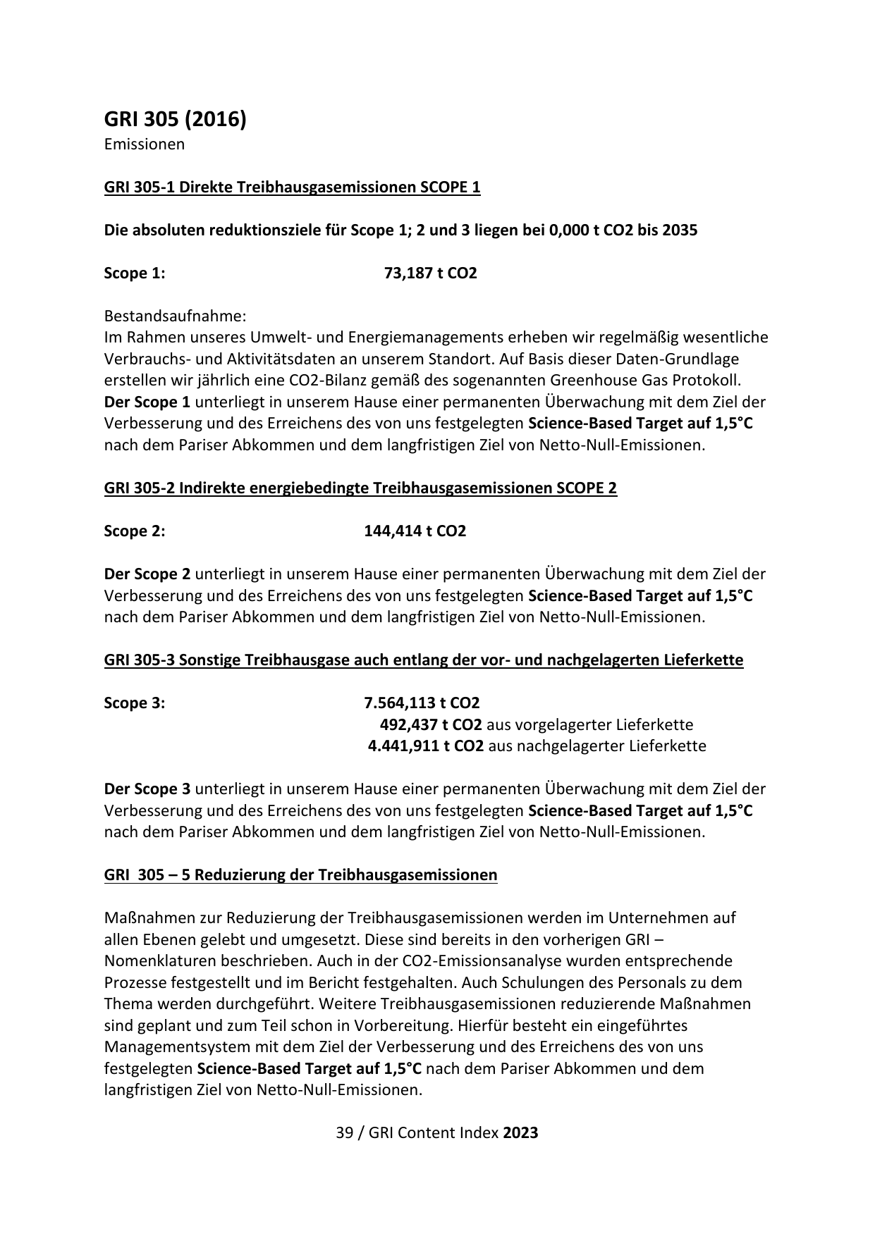 Emissions data extracted from page 40