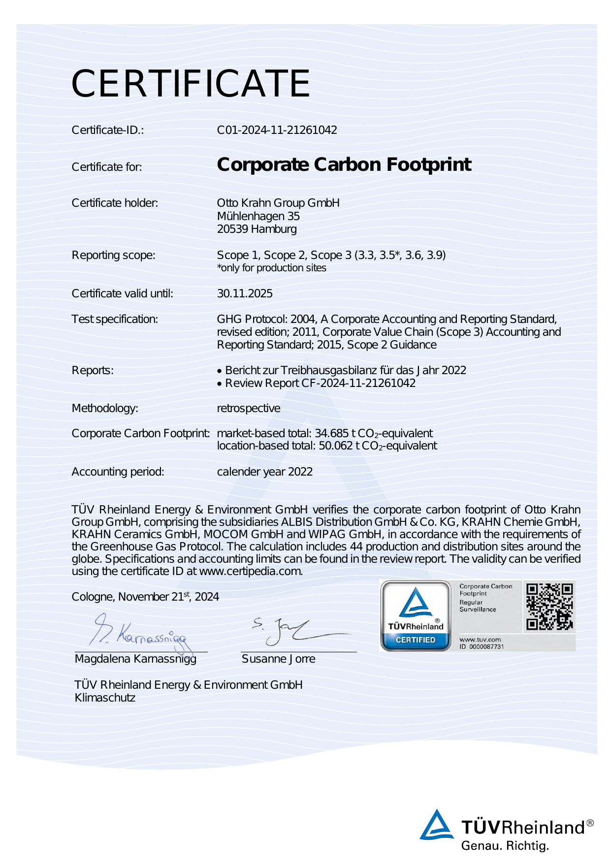 Emissions data extracted from page 1