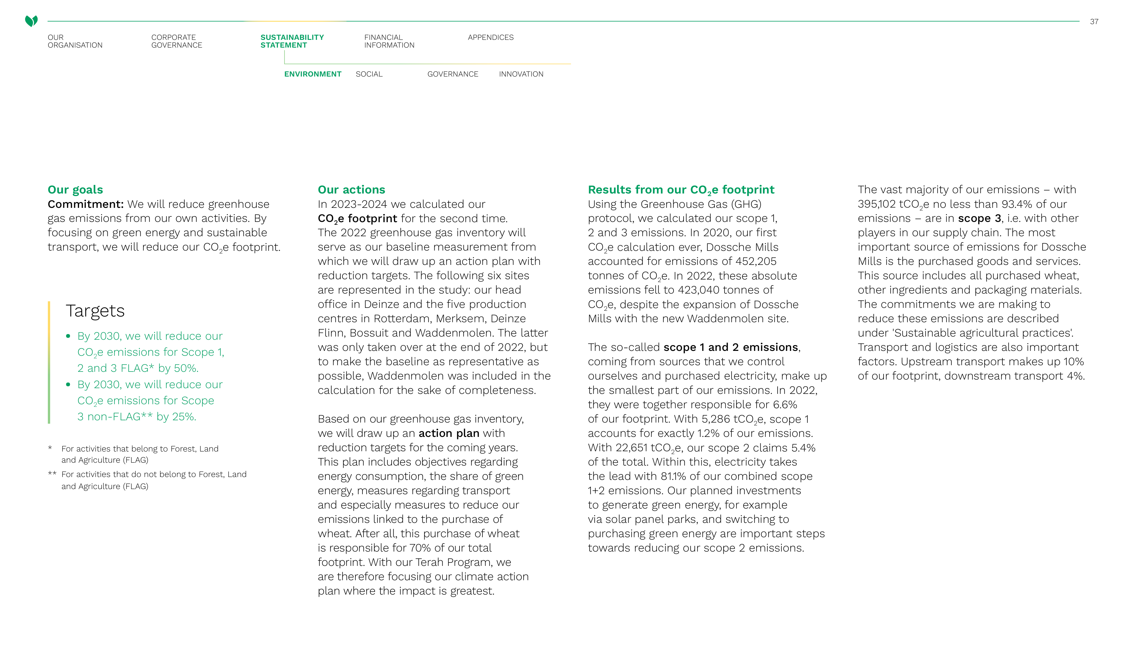 Emissions data extracted from page 37