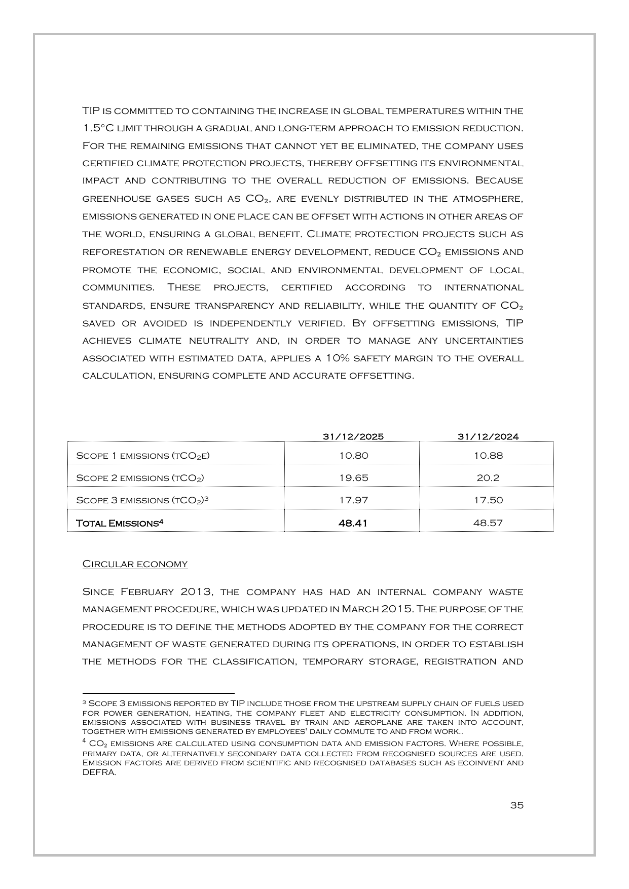Emissions data extracted from page 35
