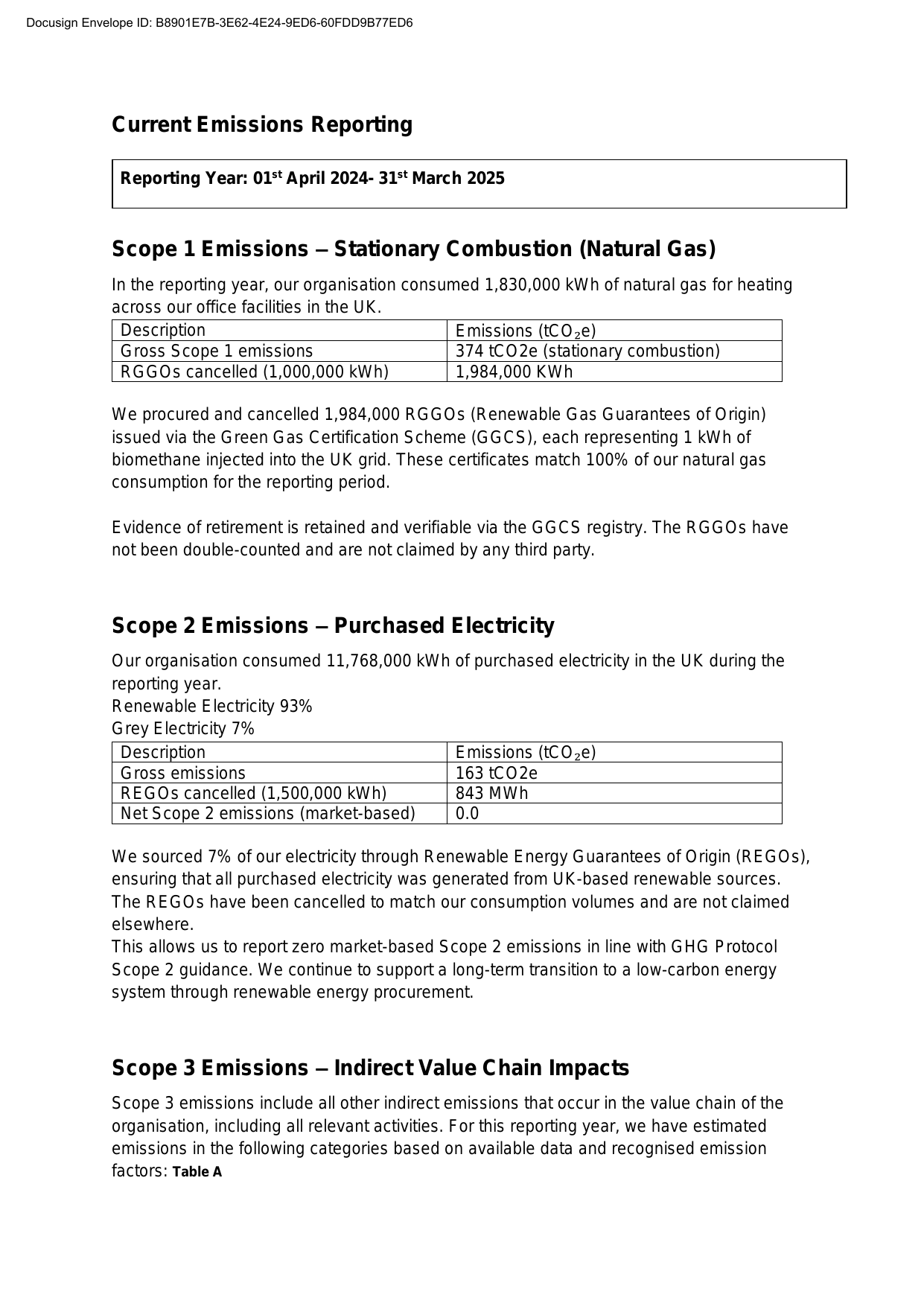 Emissions data extracted from page 4