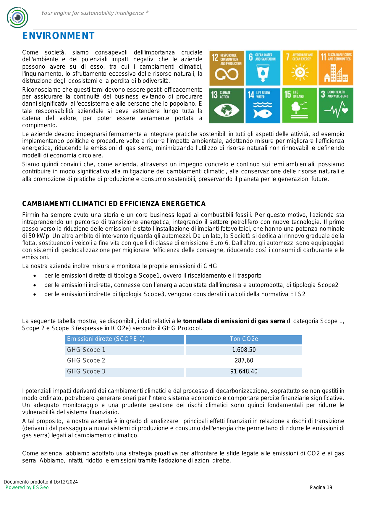 Emissions data extracted from page 19