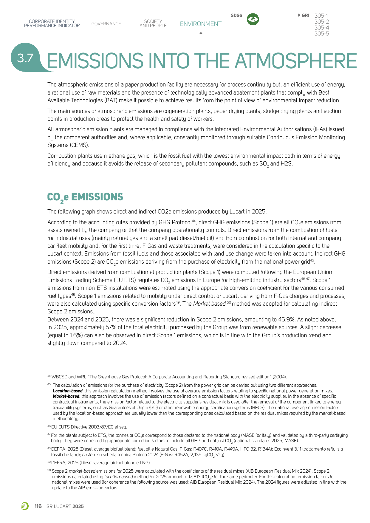 Emissions data extracted from page 118