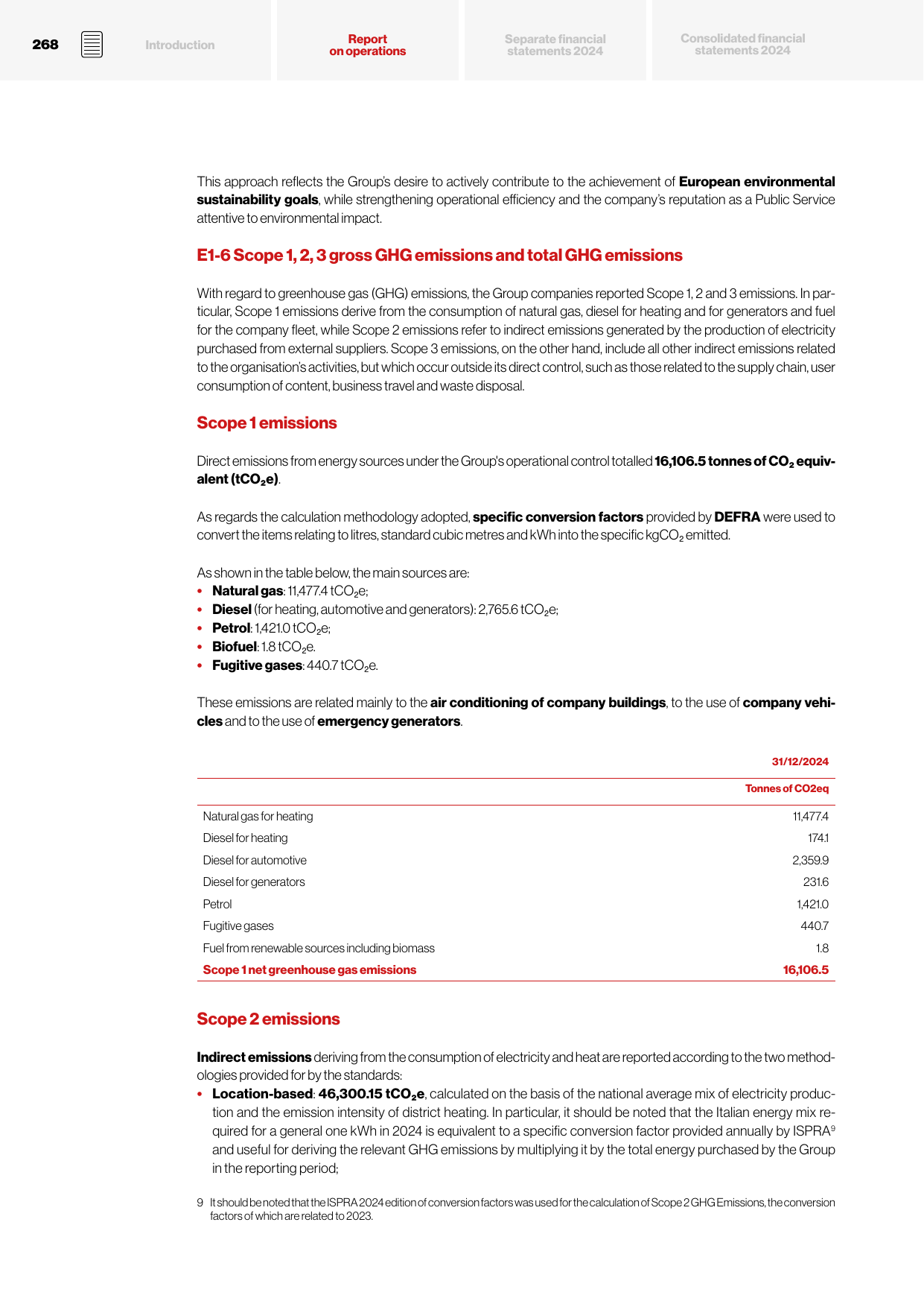 Emissions data extracted from page 270