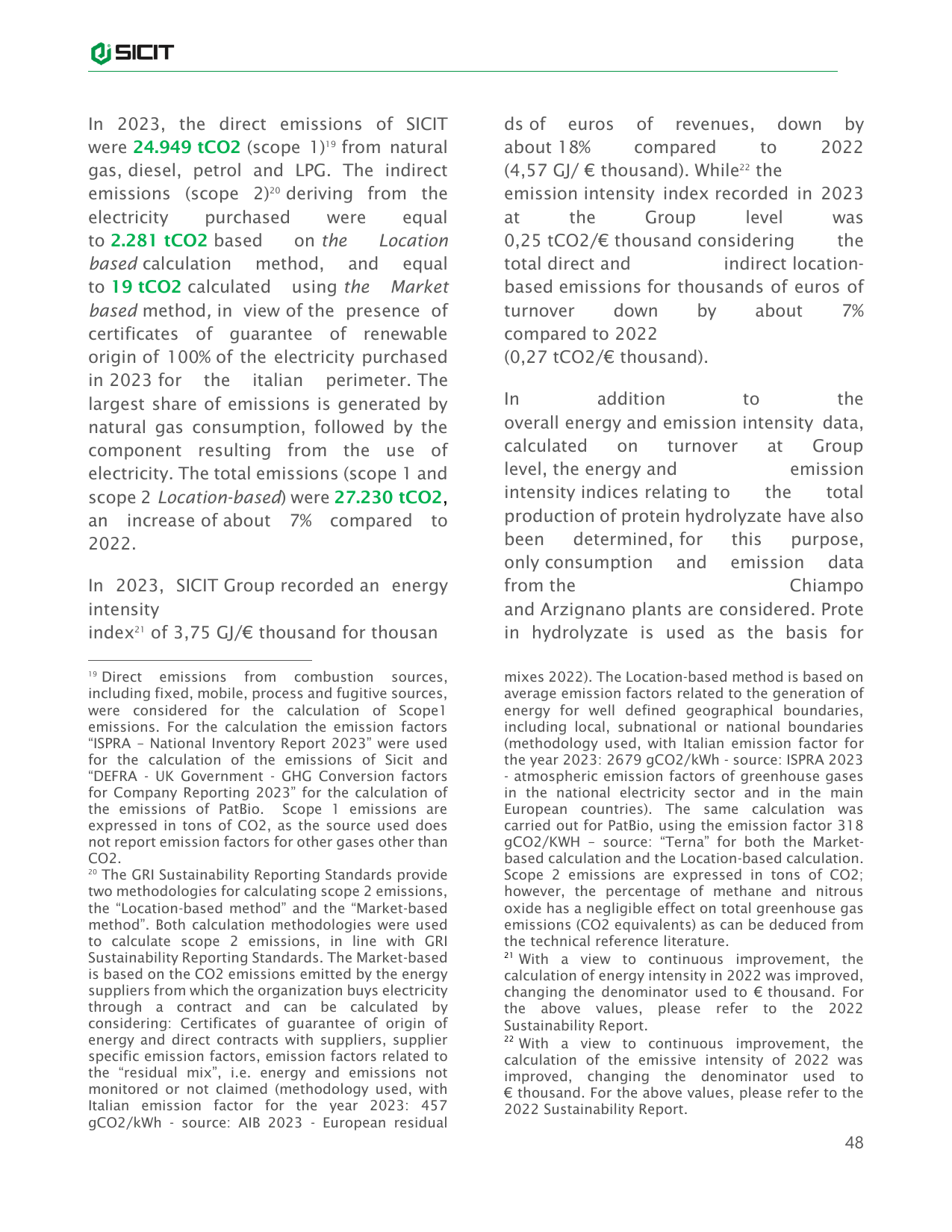 Emissions data extracted from page 48