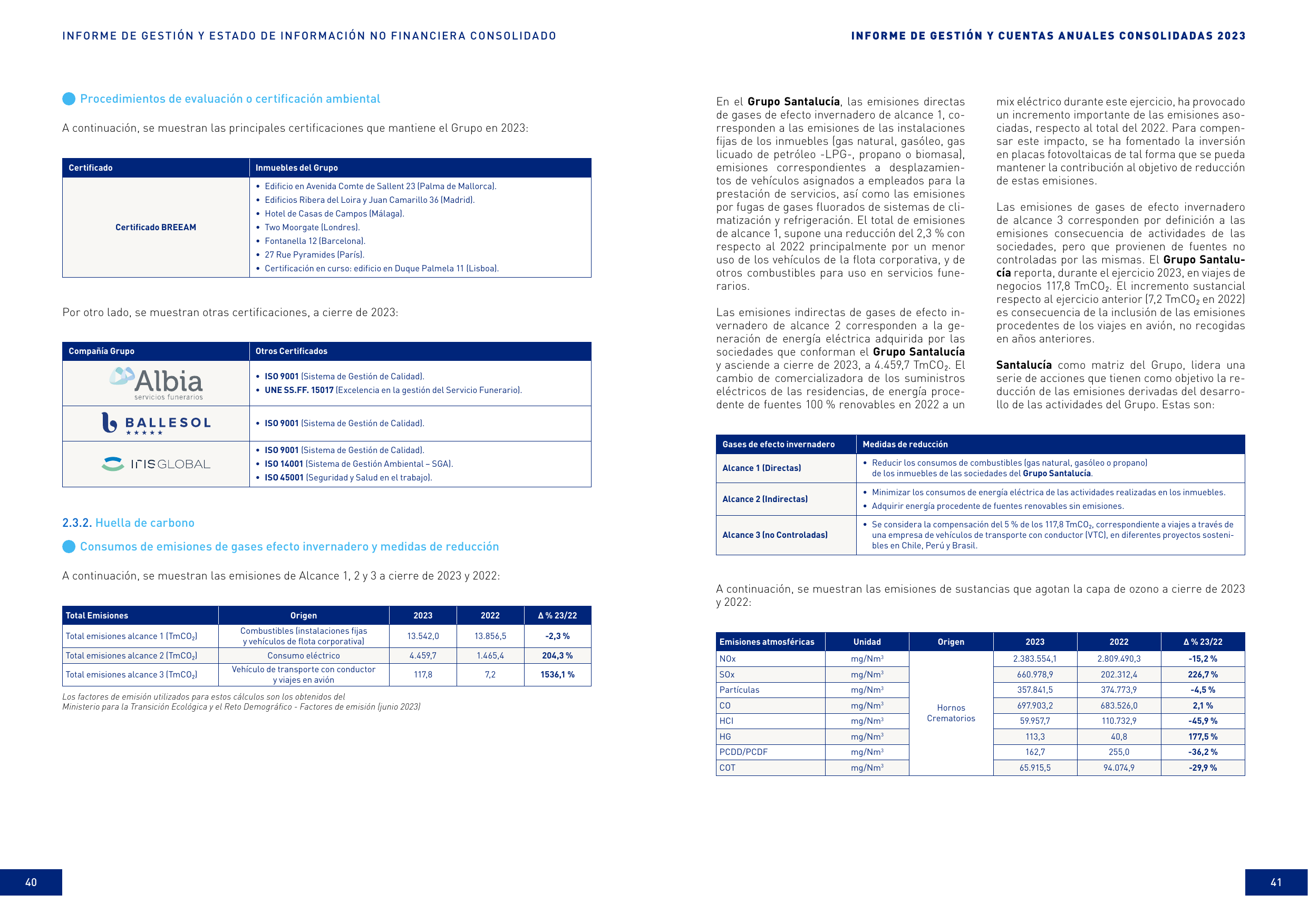 Emissions data extracted from page 33