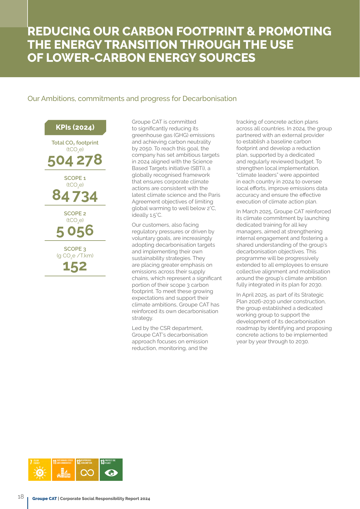 Emissions data extracted from page 18