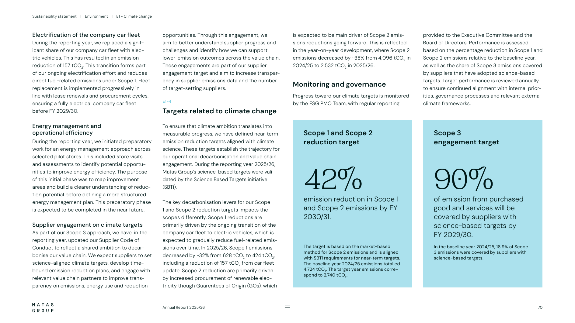 Emissions data extracted from page 70