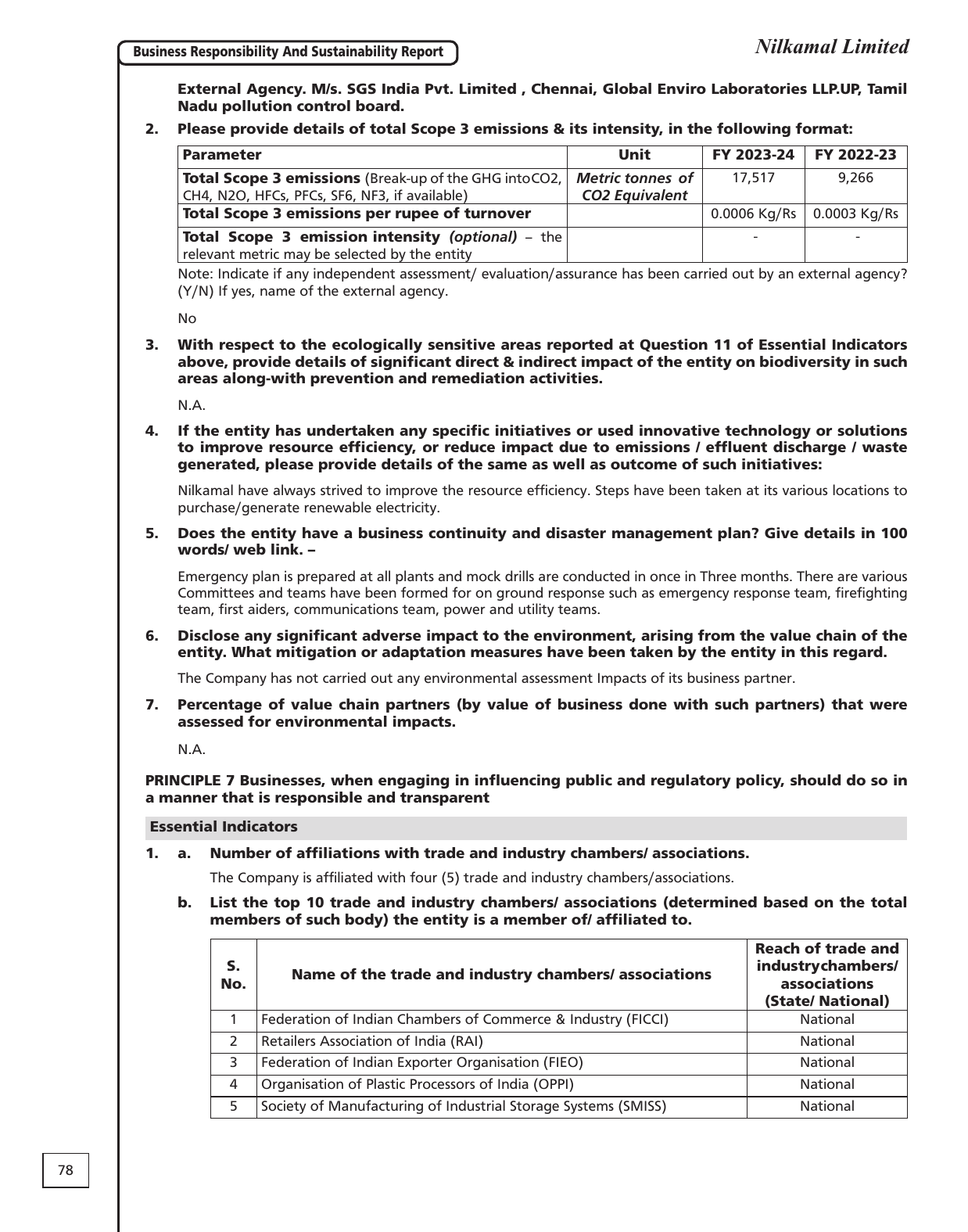 Emissions data extracted from page 25