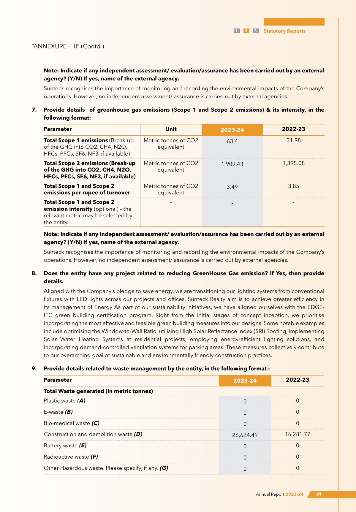 Emissions data extracted from page 93