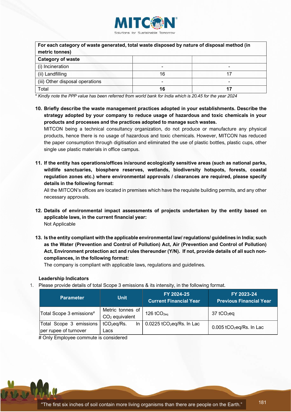 Emissions data extracted from page 183