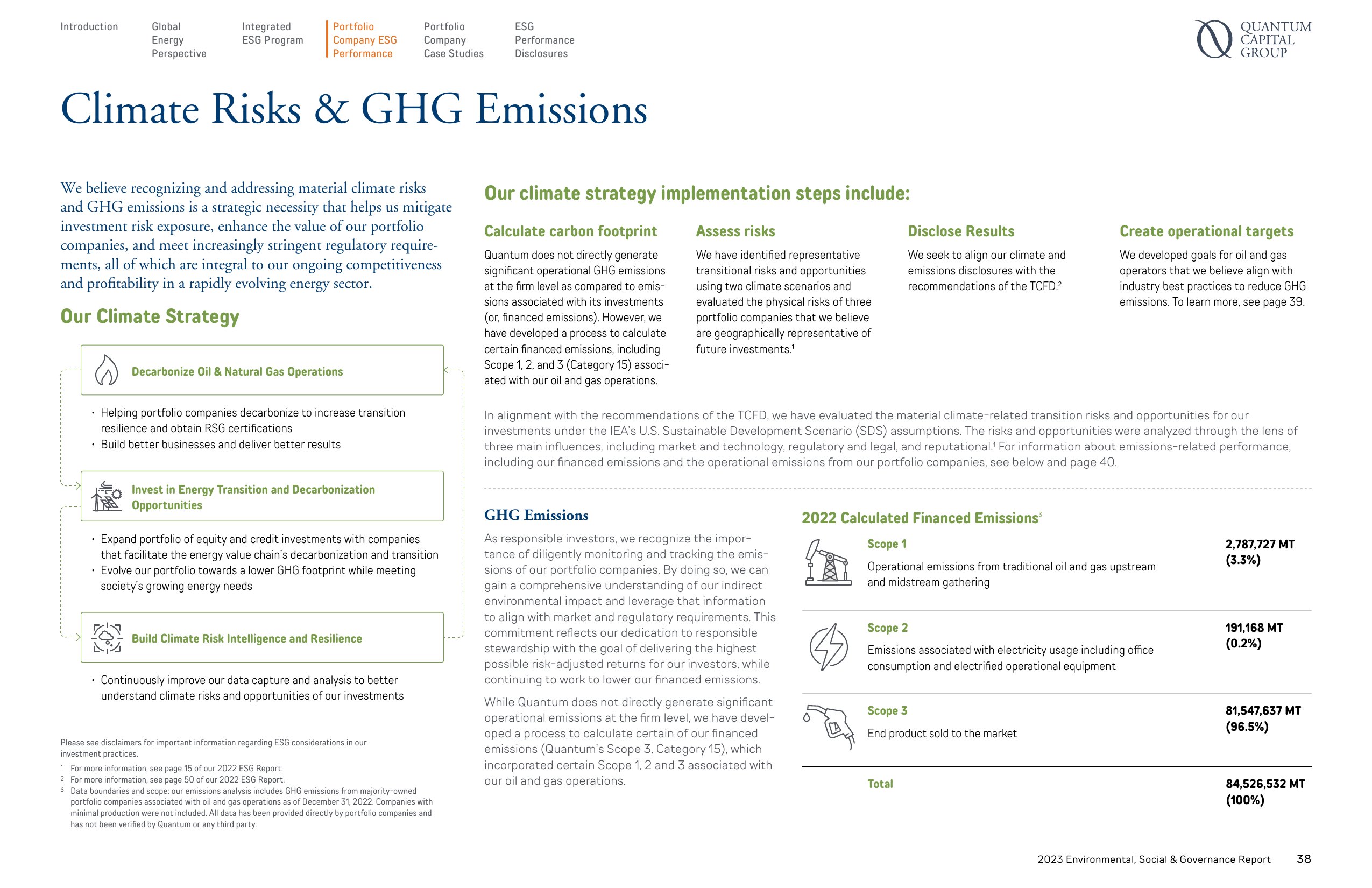 Emissions data extracted from page 38
