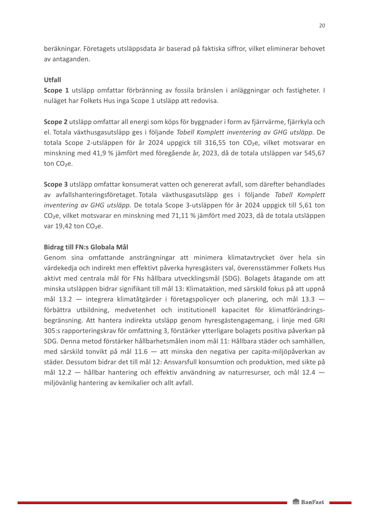 Emissions data extracted from page 20