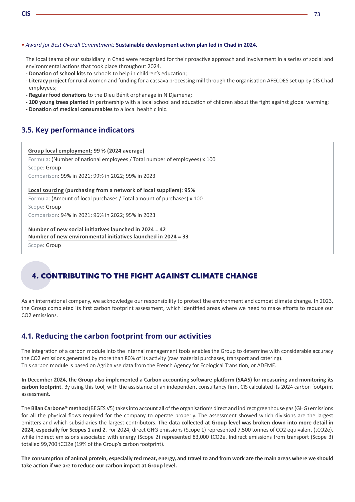 Emissions data extracted from page 73