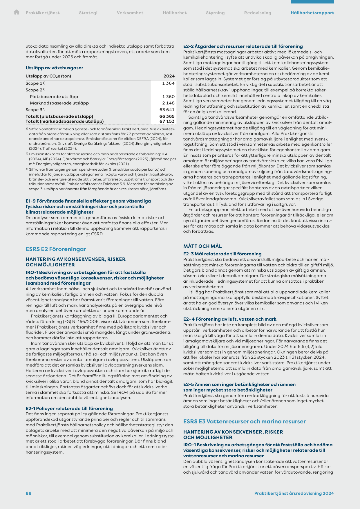Emissions data extracted from page 90