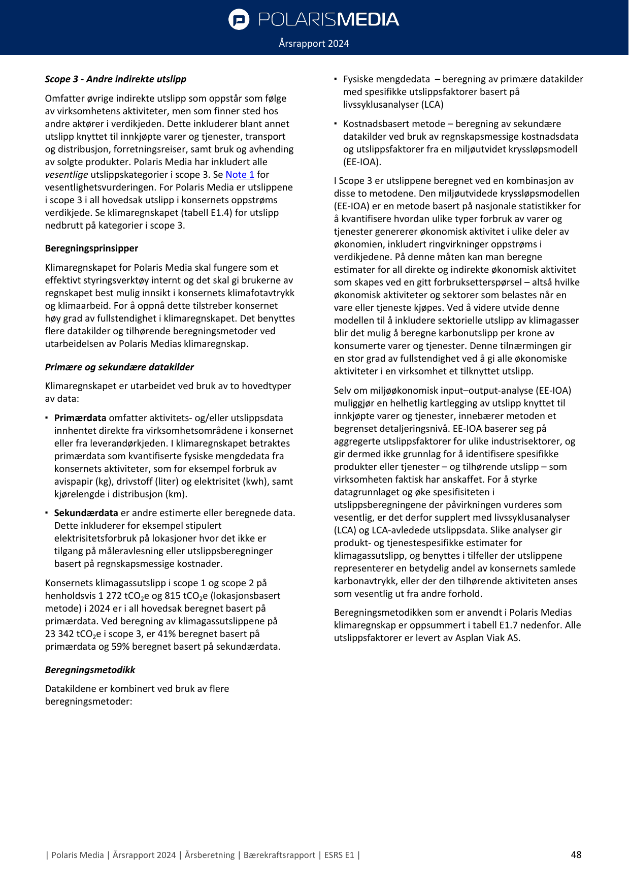 Emissions data extracted from page 48