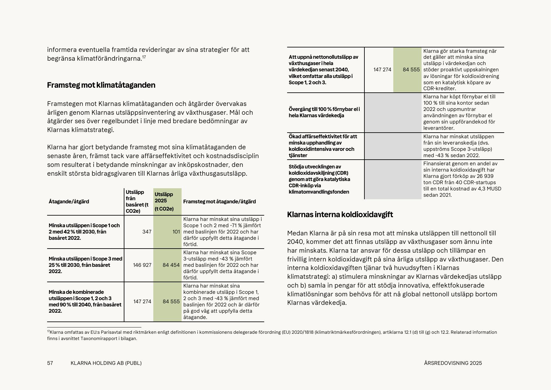 Emissions data extracted from page 57