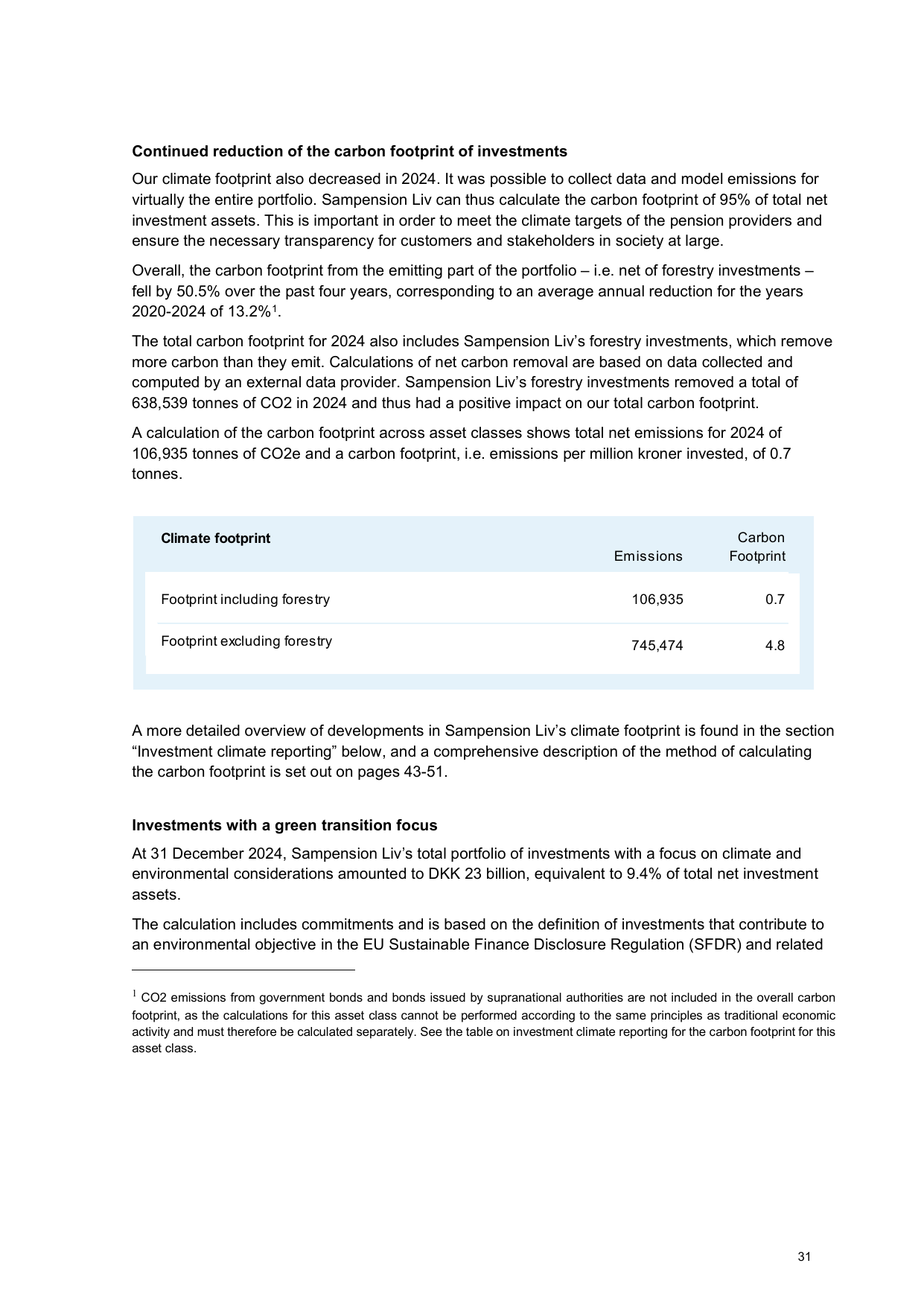 Emissions data extracted from page 31