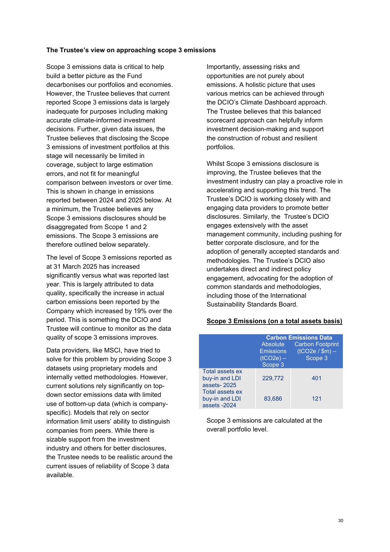 Emissions data extracted from page 30