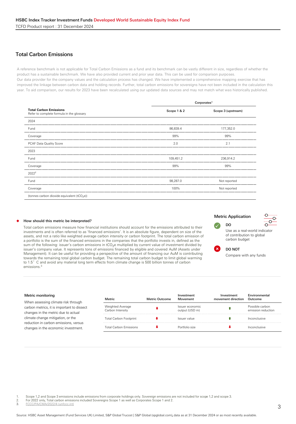 Emissions data extracted from page 3