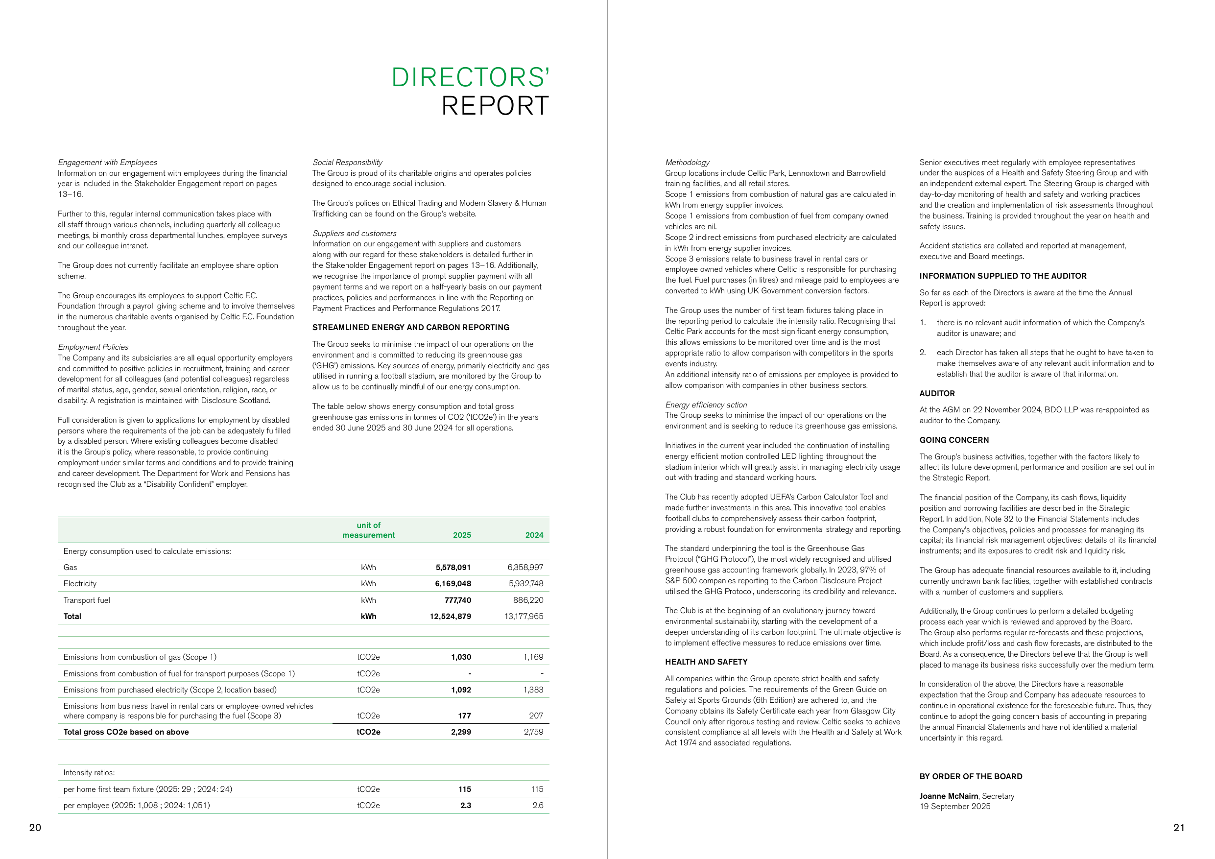 Emissions data extracted from page 12