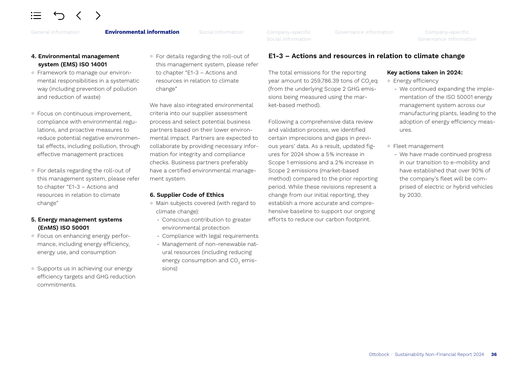 Emissions data extracted from page 36