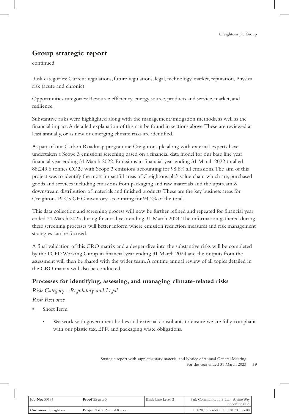 Emissions data extracted from page 39
