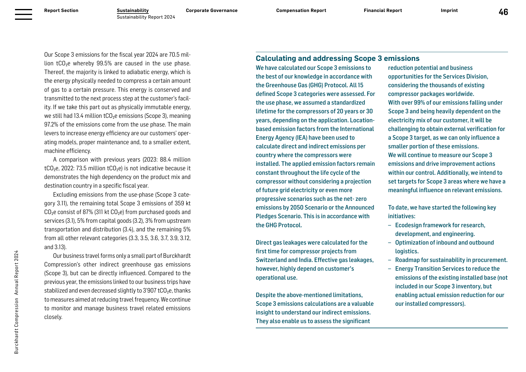 Emissions data extracted from page 46