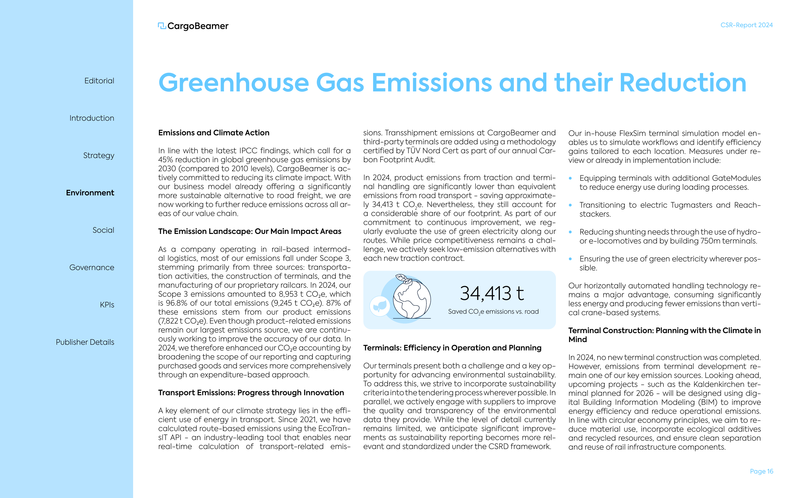 Emissions data extracted from page 16