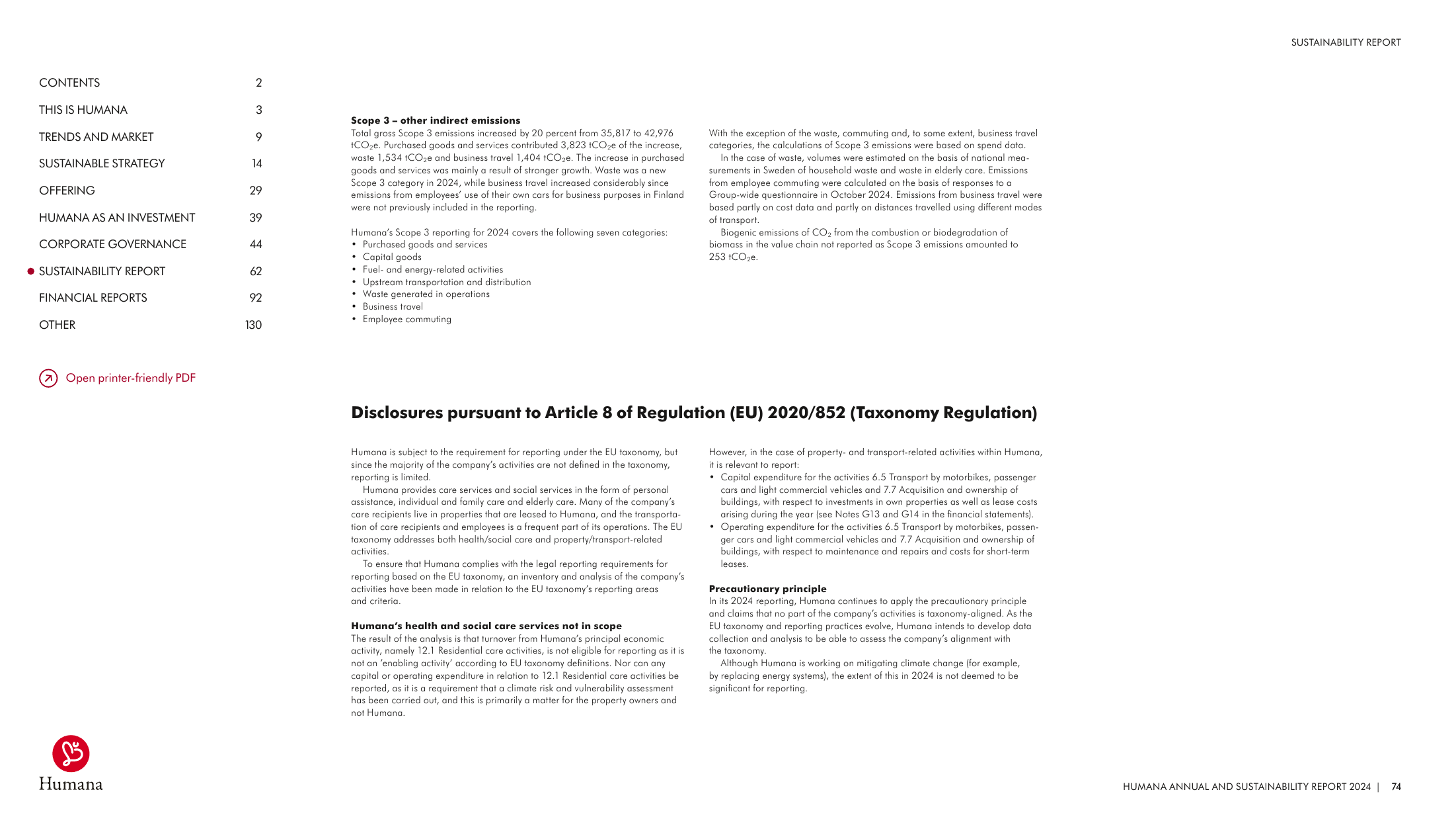 Emissions data extracted from page 74
