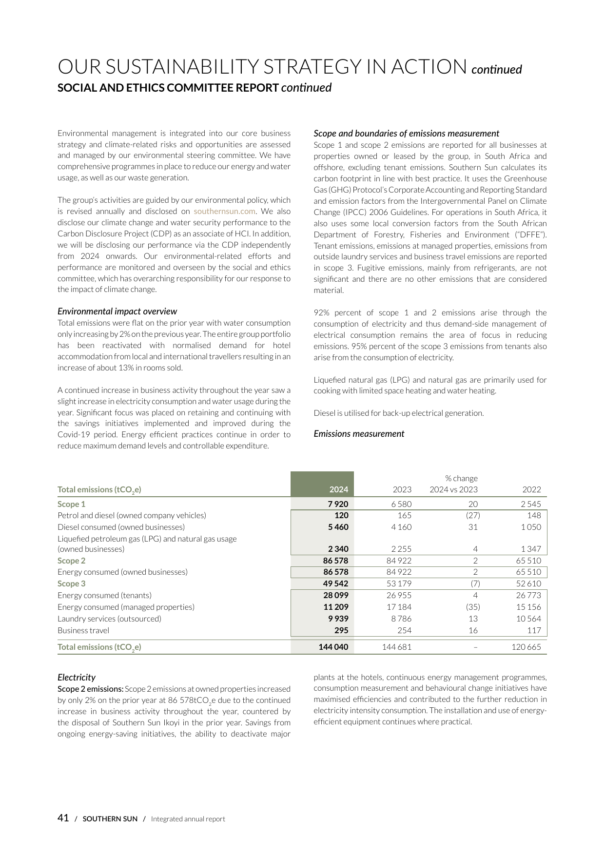 Emissions data extracted from page 44