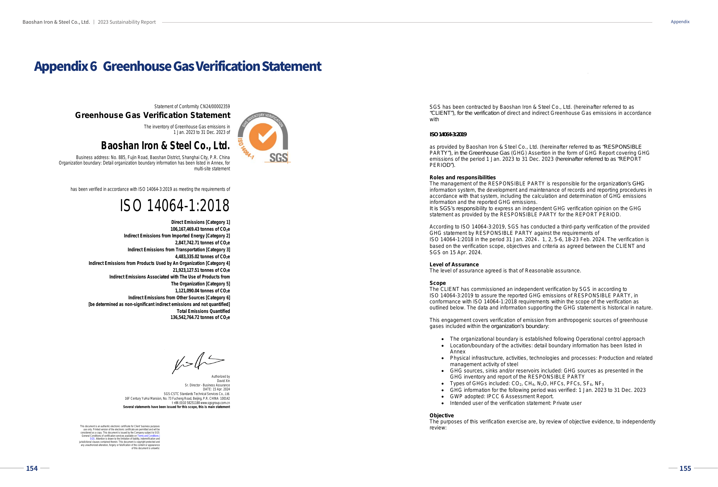 Emissions data extracted from page 78