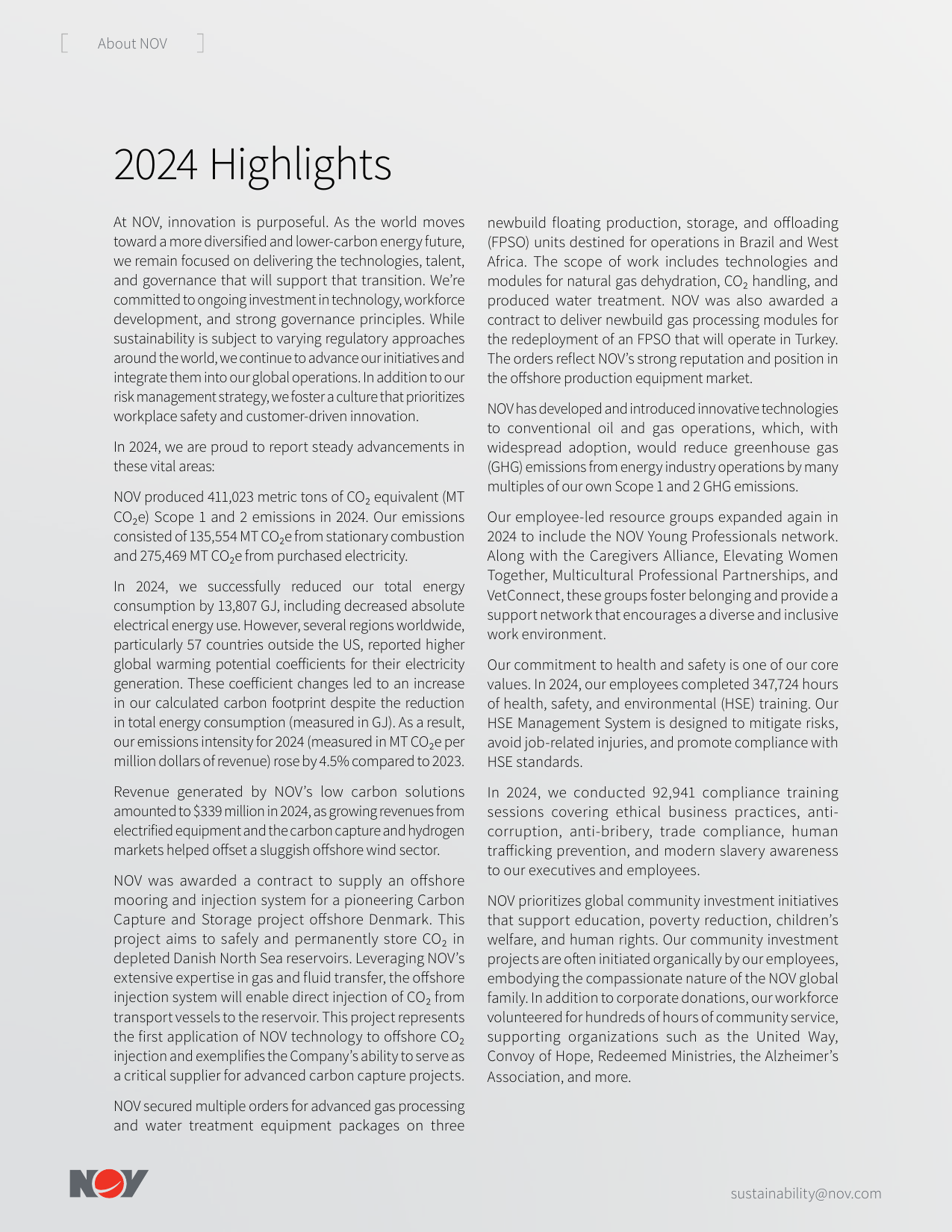 Emissions data extracted from page 12