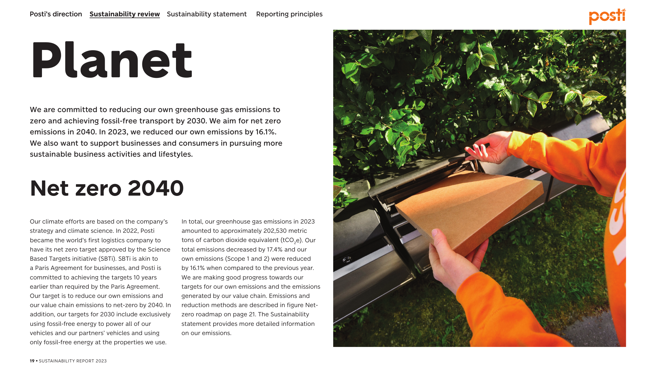 Emissions data extracted from page 19