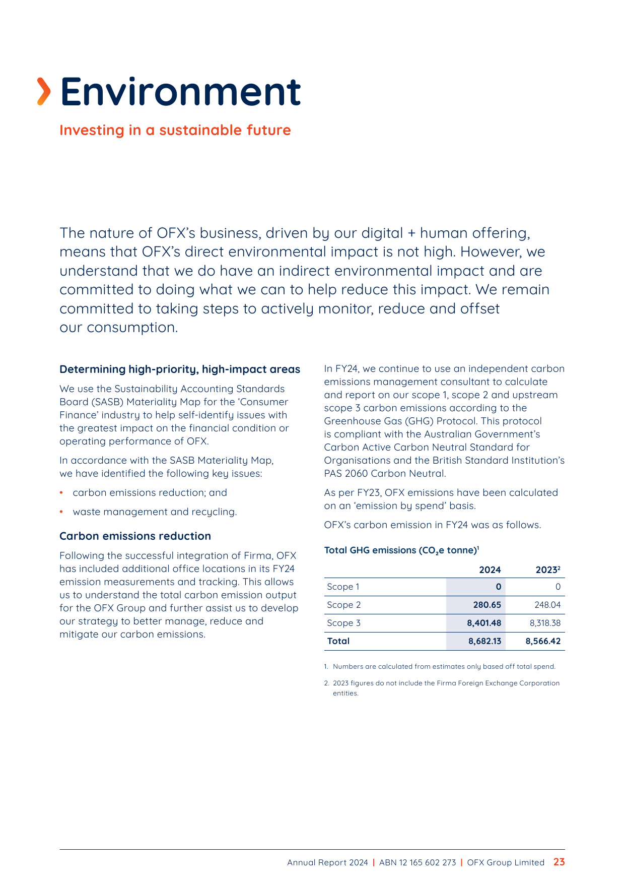 Emissions data extracted from page 25