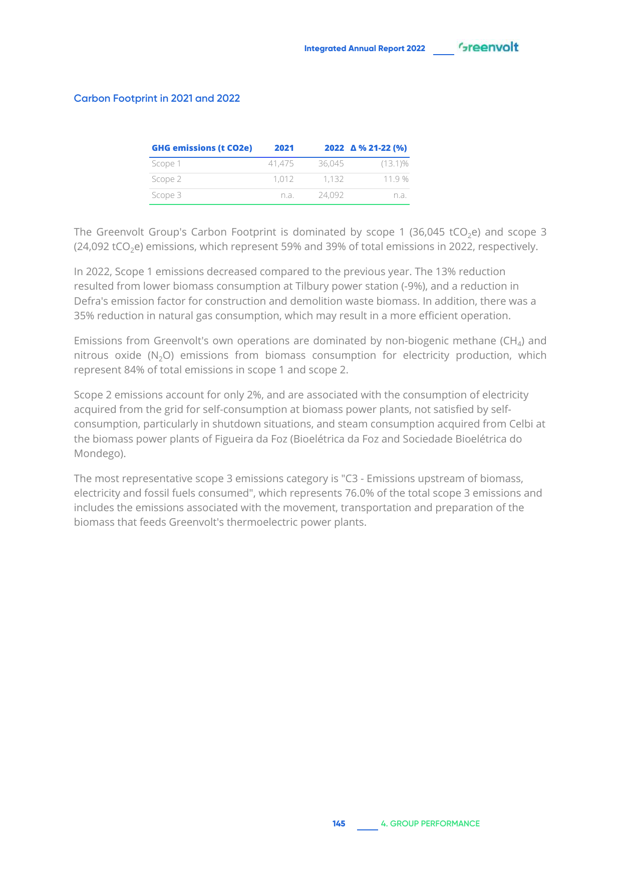 Emissions data extracted from page 145