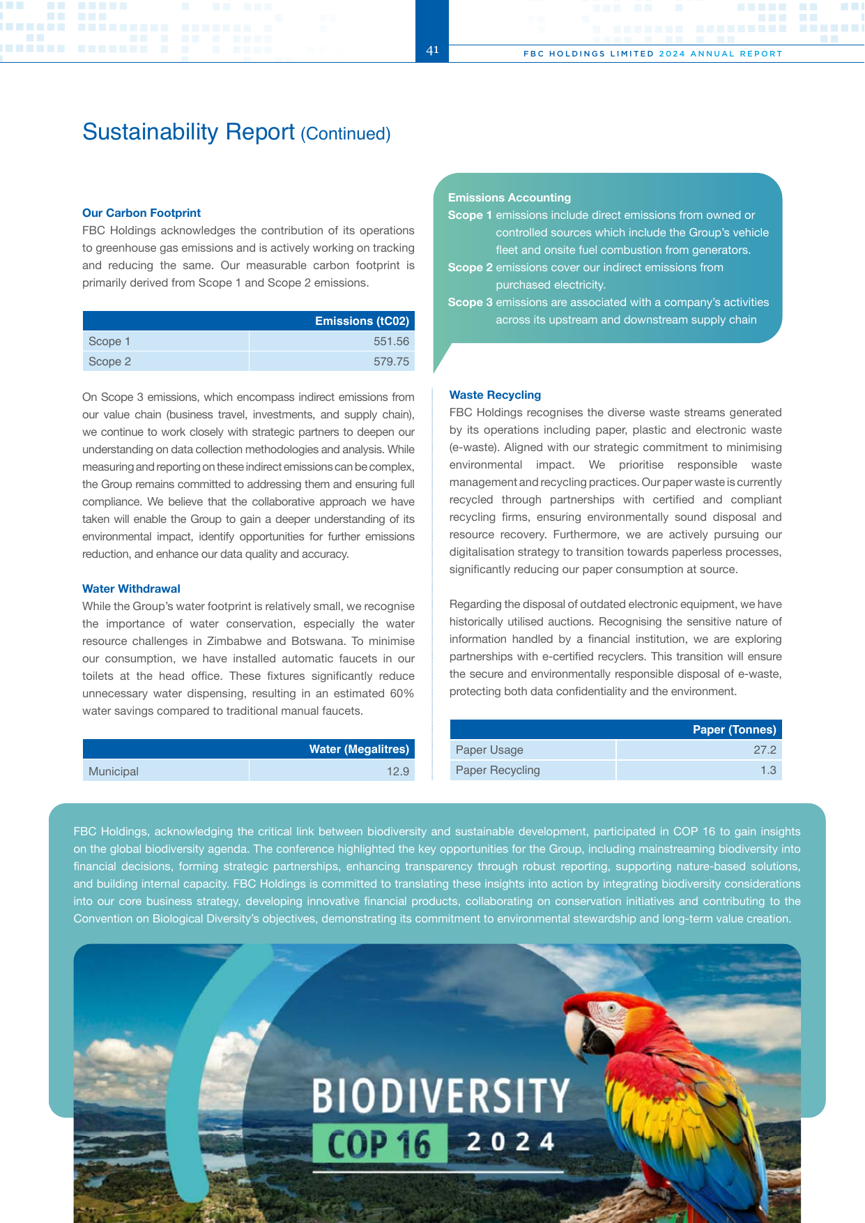 Emissions data extracted from page 41