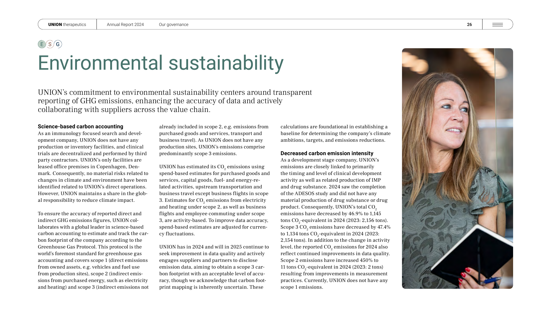 Emissions data extracted from page 26