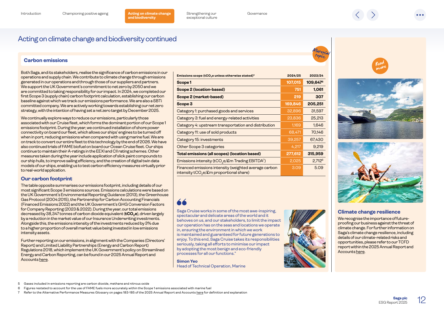 Emissions data extracted from page 13
