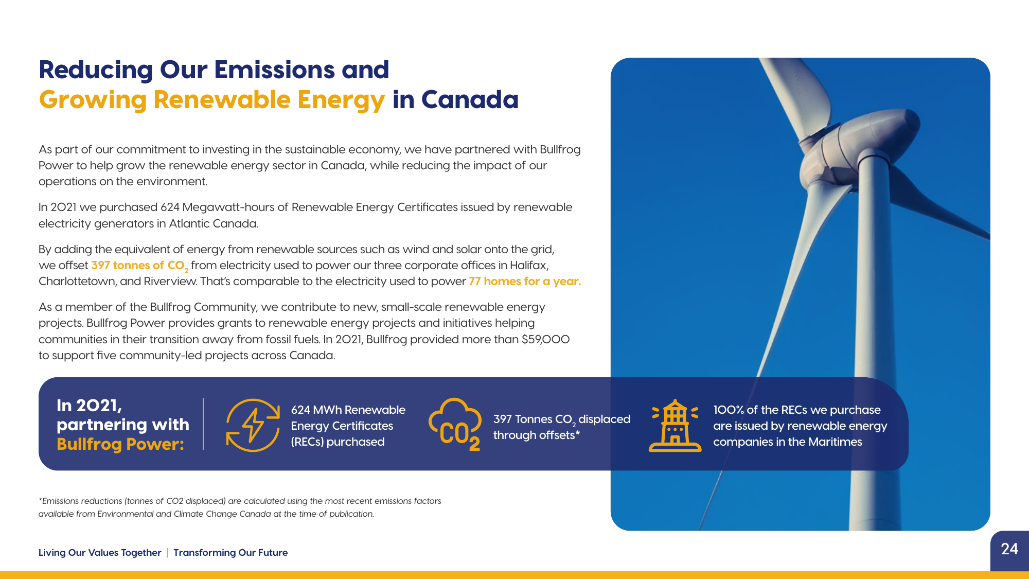 Emissions data extracted from page 25