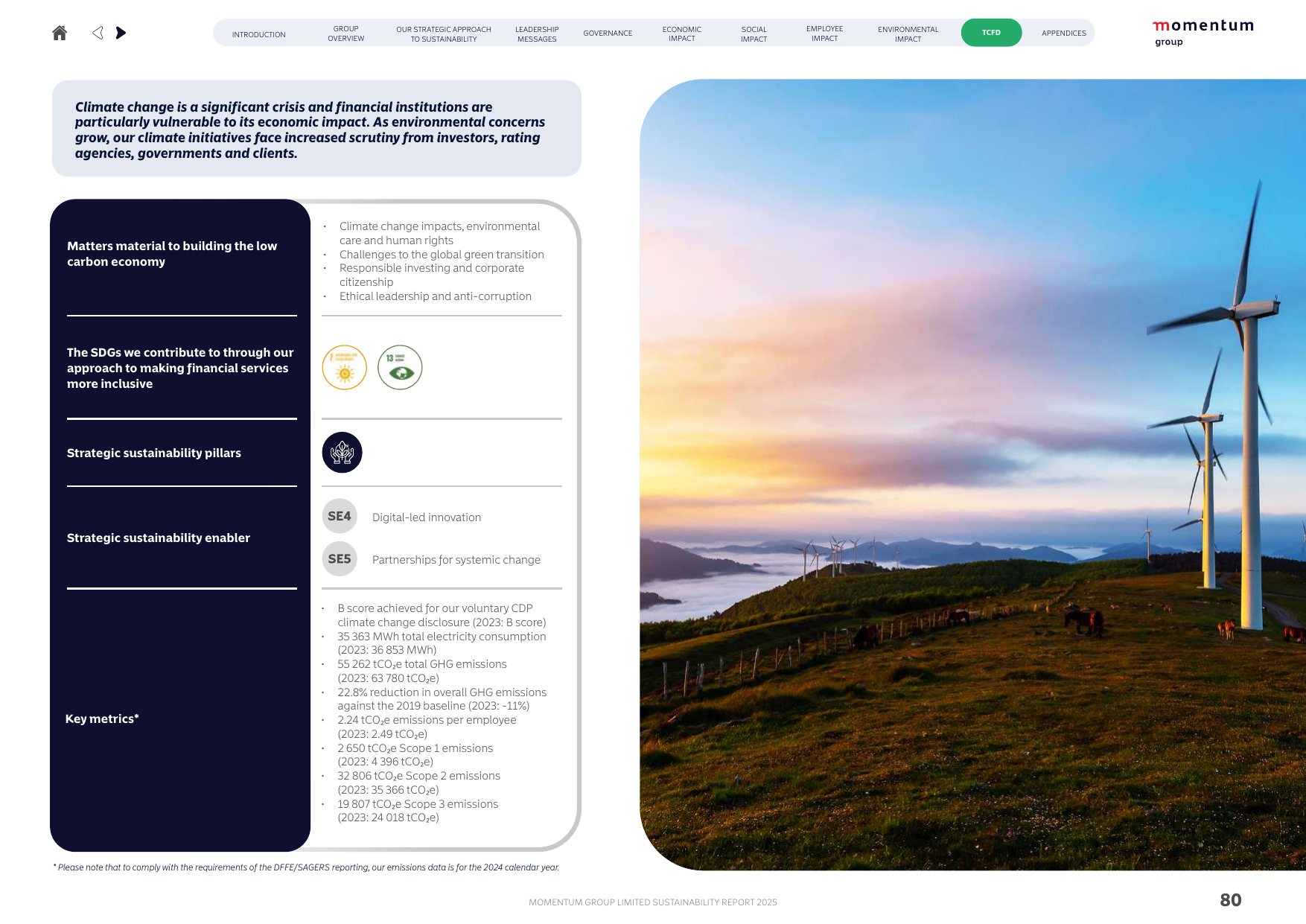 Emissions data extracted from page 80